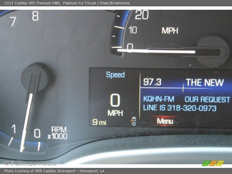 Platinum Ice Tricoat / Shale/Brownstone 2013 Cadillac SRX Premium FWD