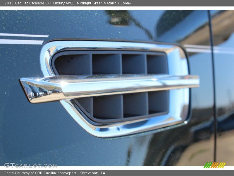 Midnight Green Metallic / Ebony 2013 Cadillac Escalade EXT Luxury AWD