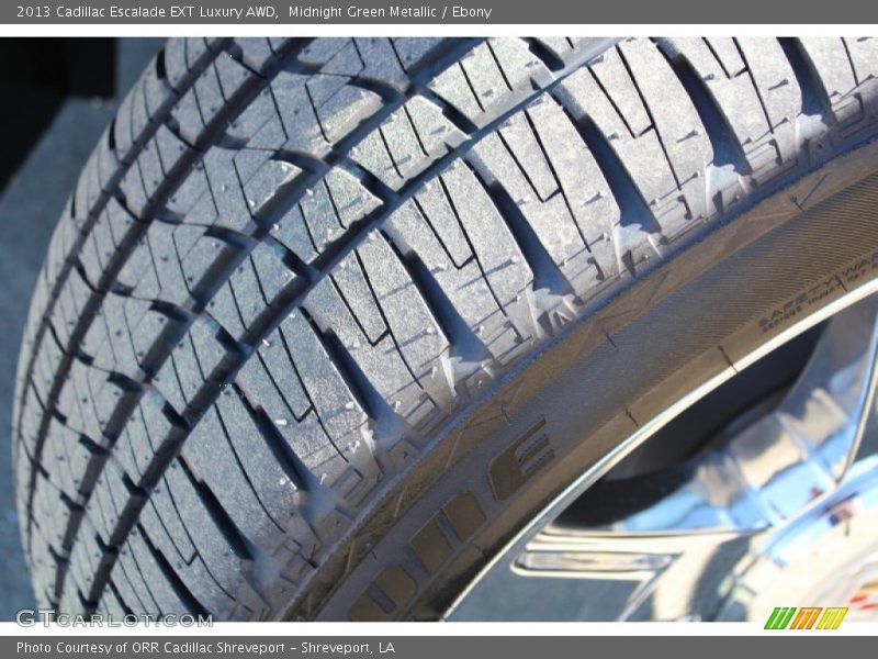 Midnight Green Metallic / Ebony 2013 Cadillac Escalade EXT Luxury AWD