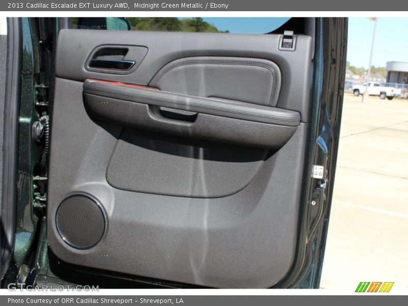 Midnight Green Metallic / Ebony 2013 Cadillac Escalade EXT Luxury AWD