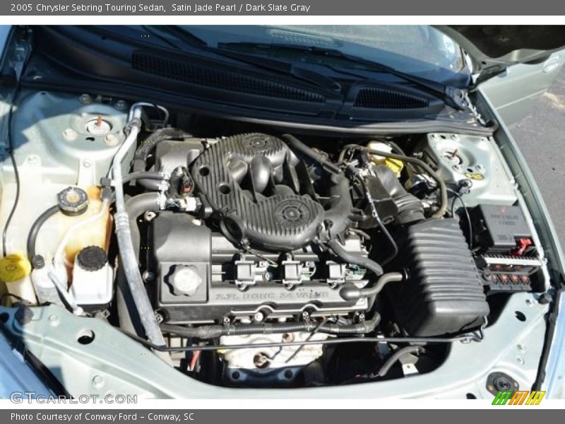 Satin Jade Pearl / Dark Slate Gray 2005 Chrysler Sebring Touring Sedan