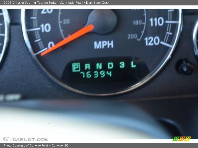 Satin Jade Pearl / Dark Slate Gray 2005 Chrysler Sebring Touring Sedan