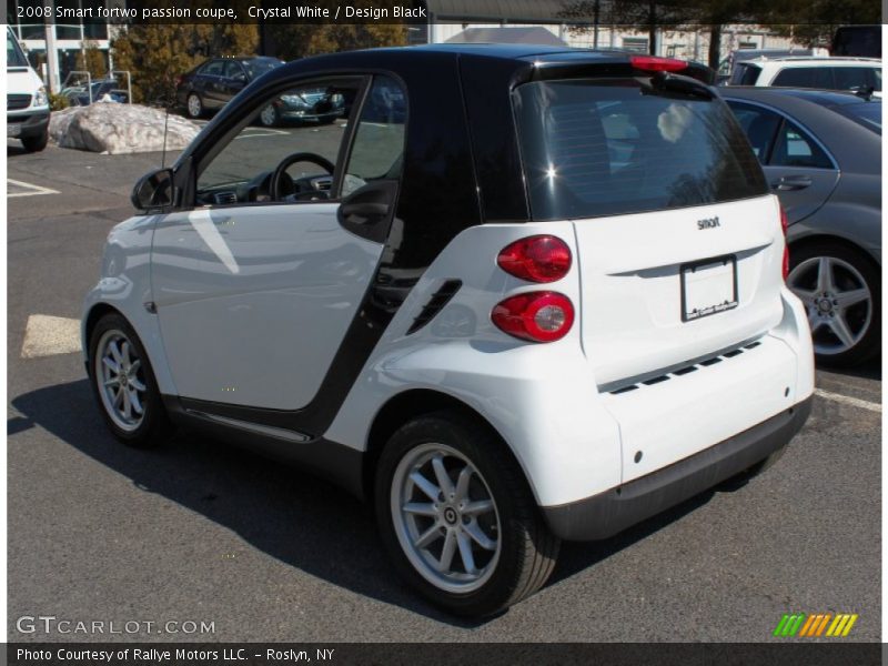 Crystal White / Design Black 2008 Smart fortwo passion coupe