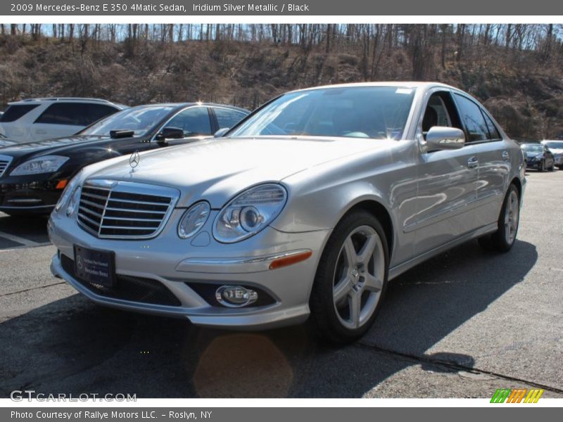 Iridium Silver Metallic / Black 2009 Mercedes-Benz E 350 4Matic Sedan