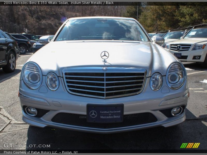 Iridium Silver Metallic / Black 2009 Mercedes-Benz E 350 4Matic Sedan