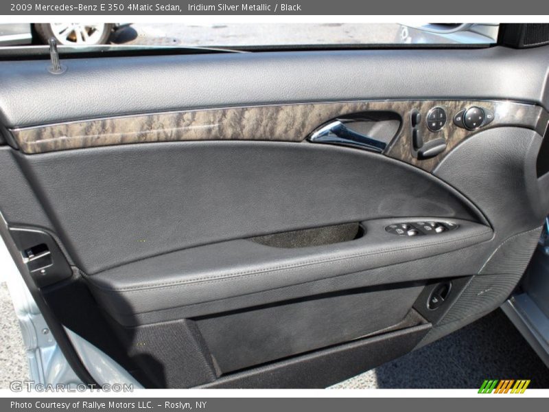 Iridium Silver Metallic / Black 2009 Mercedes-Benz E 350 4Matic Sedan