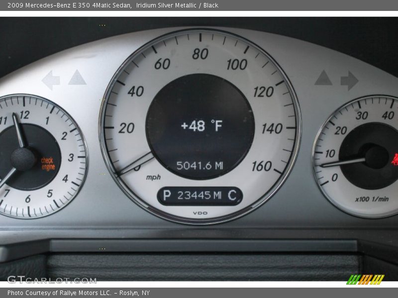 Iridium Silver Metallic / Black 2009 Mercedes-Benz E 350 4Matic Sedan