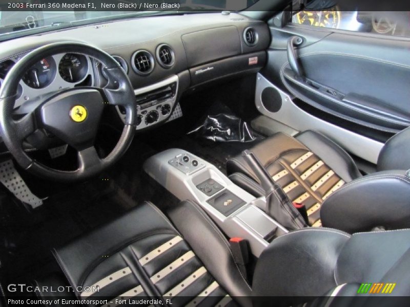 Nero (Black) Interior - 2003 360 Modena F1 