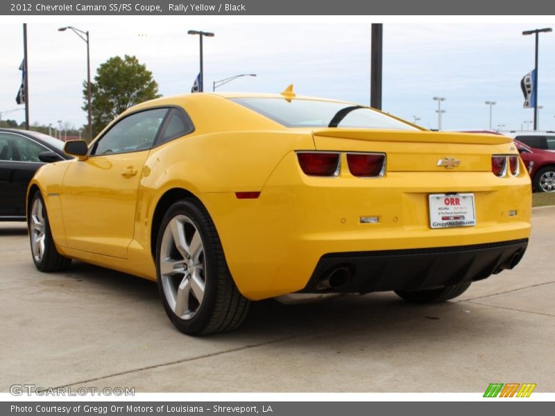 Rally Yellow / Black 2012 Chevrolet Camaro SS/RS Coupe
