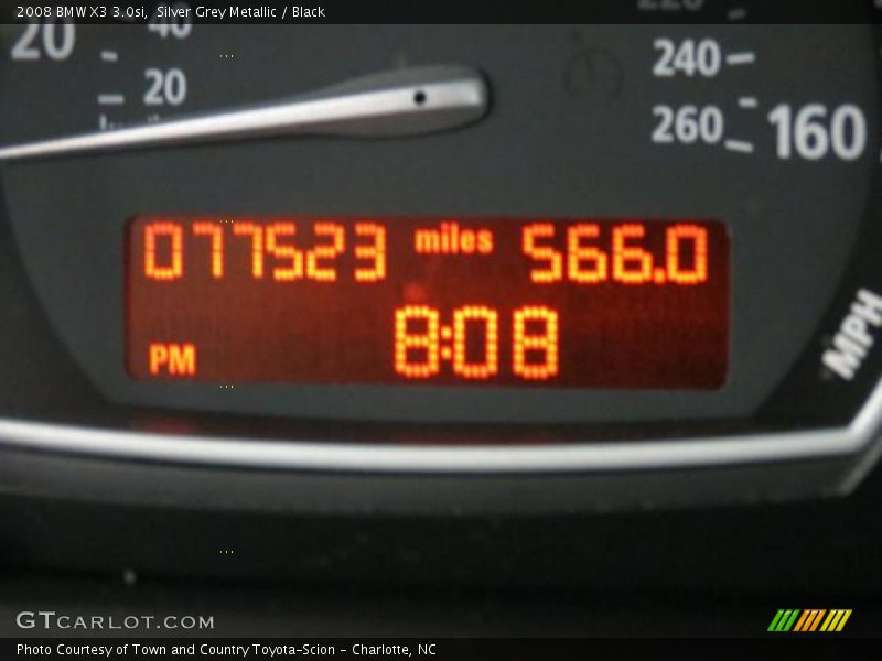 Silver Grey Metallic / Black 2008 BMW X3 3.0si