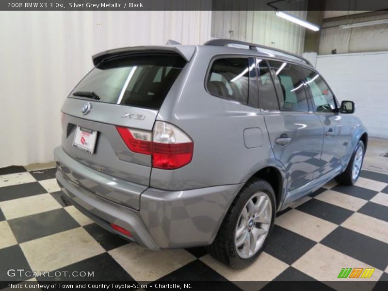 Silver Grey Metallic / Black 2008 BMW X3 3.0si