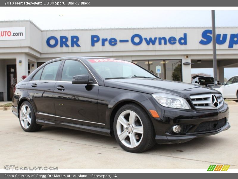 Black / Black 2010 Mercedes-Benz C 300 Sport