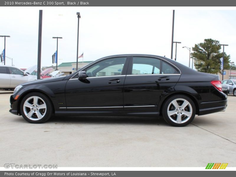 Black / Black 2010 Mercedes-Benz C 300 Sport