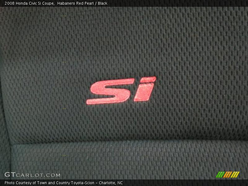 Habanero Red Pearl / Black 2008 Honda Civic Si Coupe