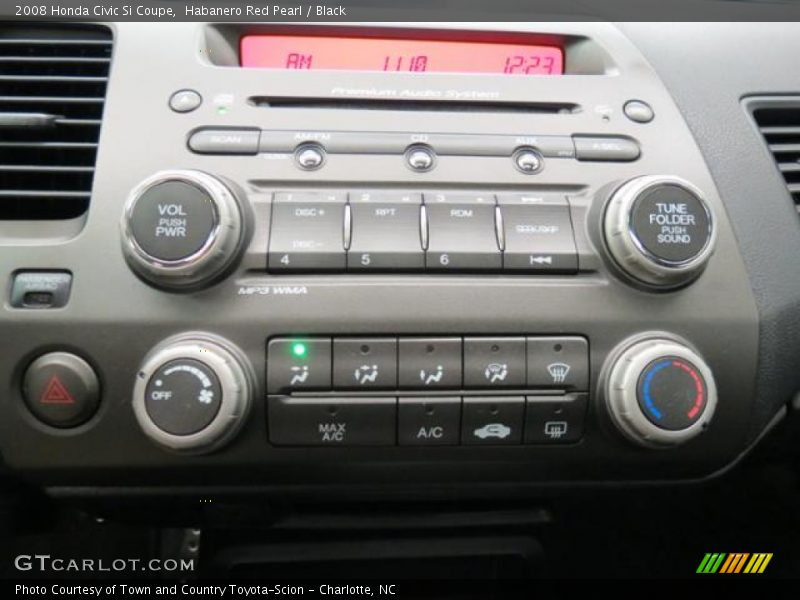 Habanero Red Pearl / Black 2008 Honda Civic Si Coupe