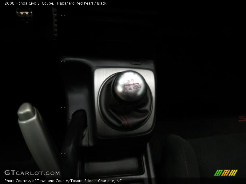 Habanero Red Pearl / Black 2008 Honda Civic Si Coupe