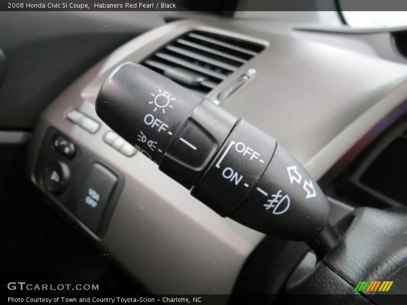 Habanero Red Pearl / Black 2008 Honda Civic Si Coupe