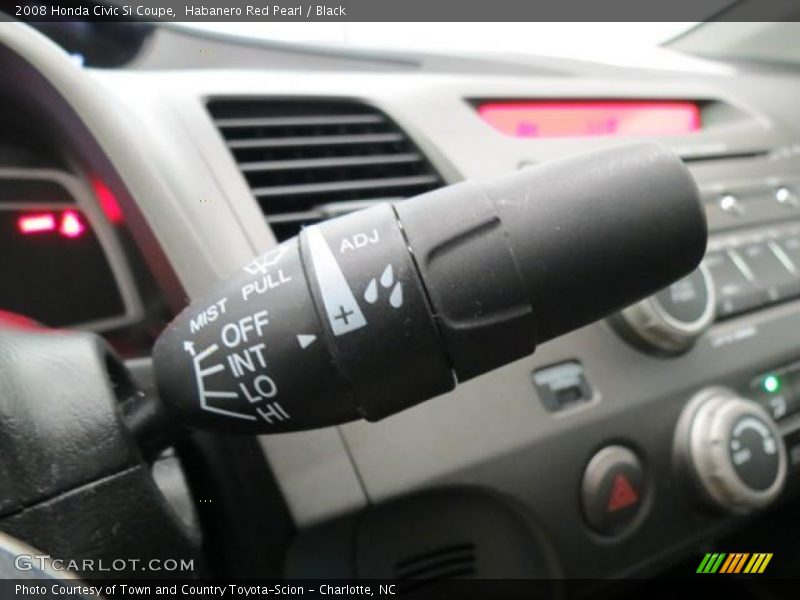 Habanero Red Pearl / Black 2008 Honda Civic Si Coupe