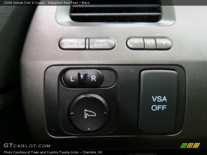 Habanero Red Pearl / Black 2008 Honda Civic Si Coupe