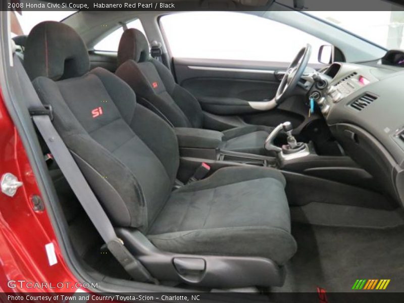 Habanero Red Pearl / Black 2008 Honda Civic Si Coupe