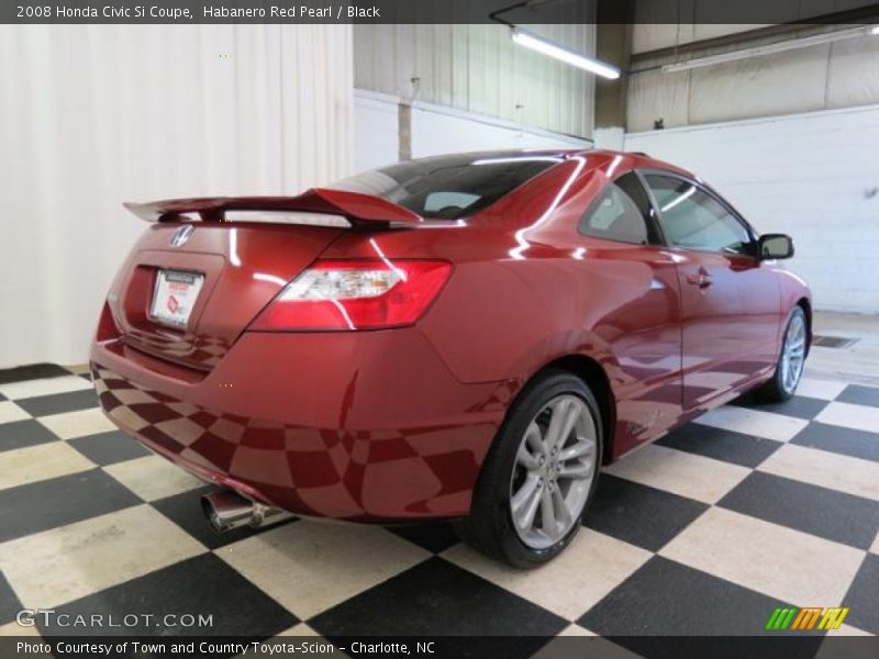 Habanero Red Pearl / Black 2008 Honda Civic Si Coupe