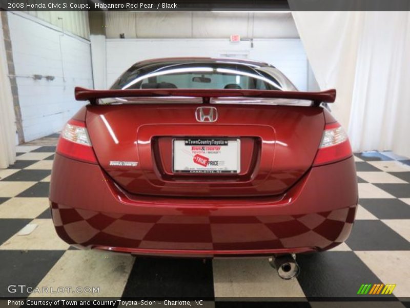 Habanero Red Pearl / Black 2008 Honda Civic Si Coupe