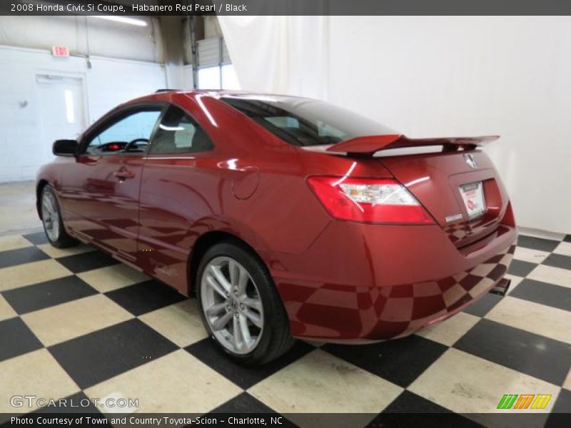 Habanero Red Pearl / Black 2008 Honda Civic Si Coupe
