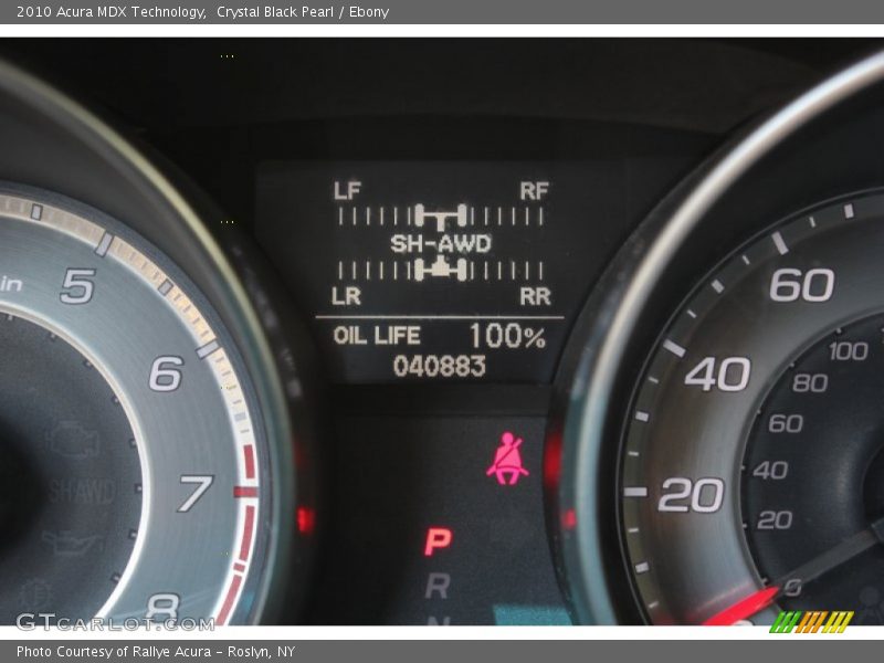Crystal Black Pearl / Ebony 2010 Acura MDX Technology