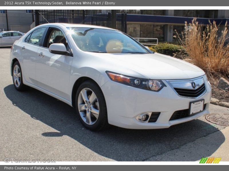 Bellanova White Pearl / Ebony 2012 Acura TSX Technology Sedan
