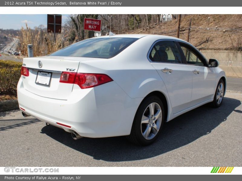 Bellanova White Pearl / Ebony 2012 Acura TSX Technology Sedan