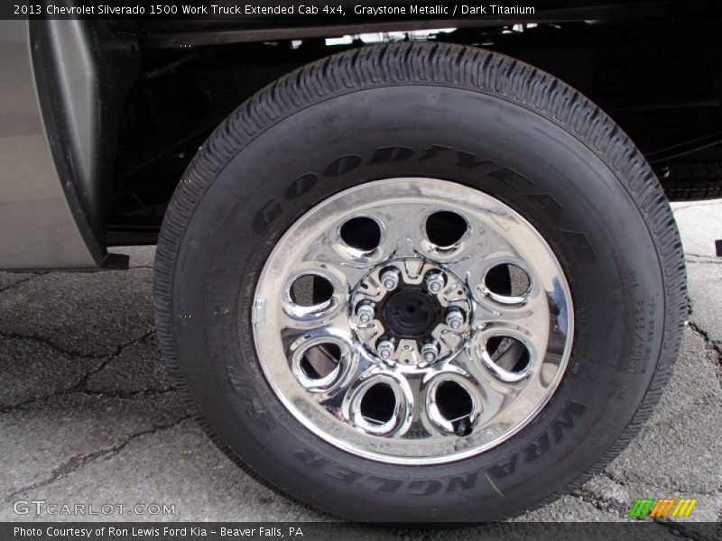 Graystone Metallic / Dark Titanium 2013 Chevrolet Silverado 1500 Work Truck Extended Cab 4x4