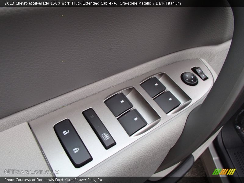 Graystone Metallic / Dark Titanium 2013 Chevrolet Silverado 1500 Work Truck Extended Cab 4x4