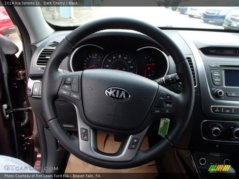 Dark Cherry / Black 2014 Kia Sorento LX