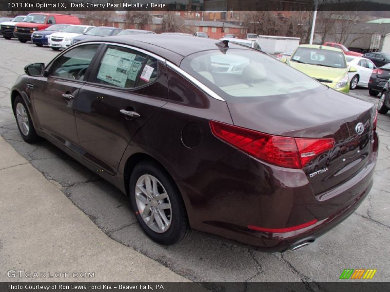 Dark Cherry Pearl Metallic / Beige 2013 Kia Optima LX