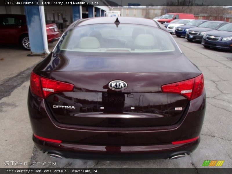 Dark Cherry Pearl Metallic / Beige 2013 Kia Optima LX