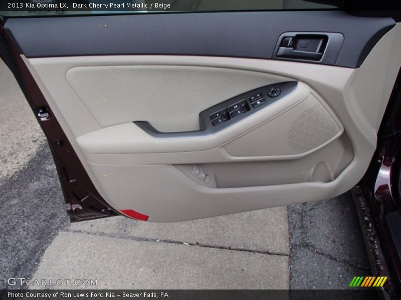 Dark Cherry Pearl Metallic / Beige 2013 Kia Optima LX