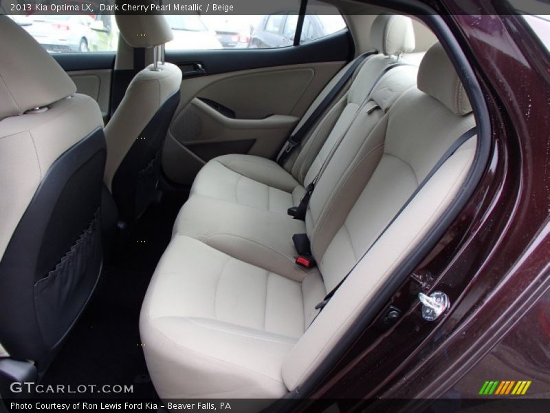 Rear Seat of 2013 Optima LX