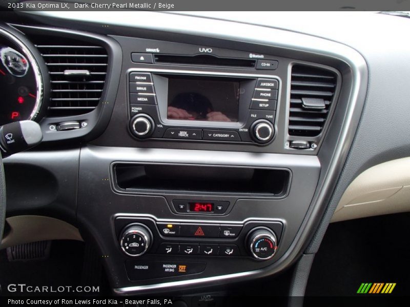 Dark Cherry Pearl Metallic / Beige 2013 Kia Optima LX