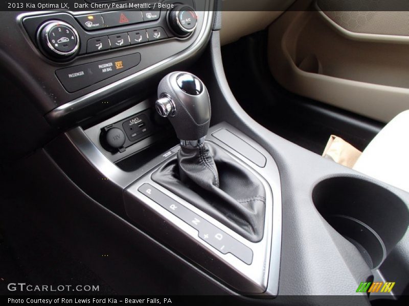  2013 Optima LX 6 Speed Sportmatic Automatic Shifter