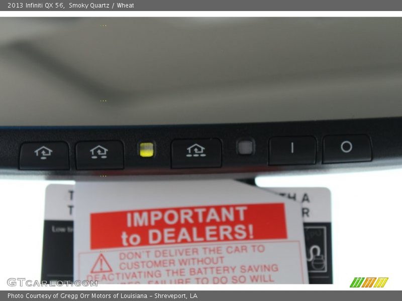 Controls of 2013 QX 56
