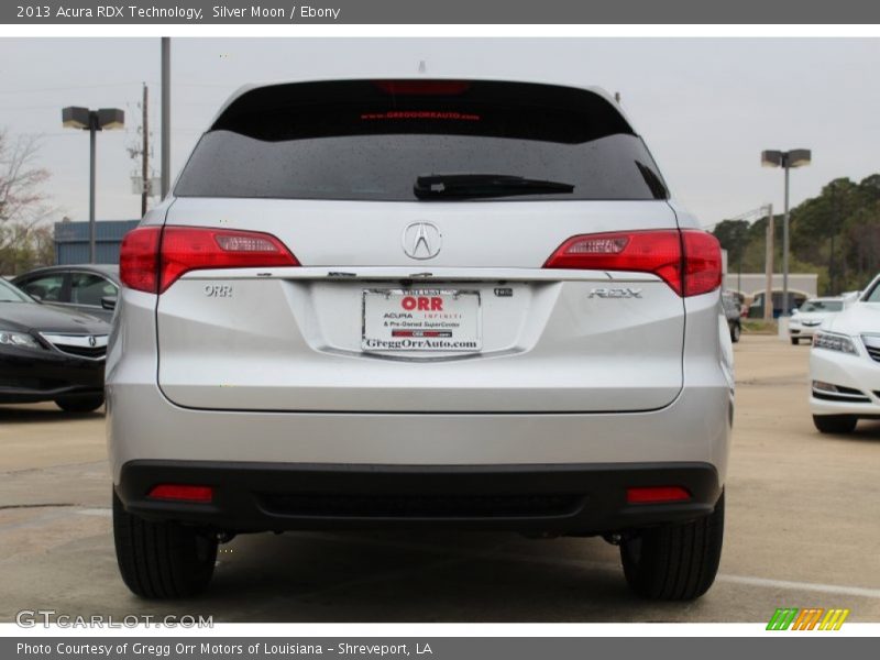 Silver Moon / Ebony 2013 Acura RDX Technology