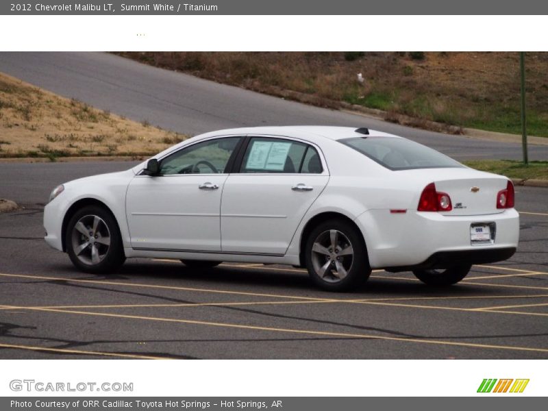 Summit White / Titanium 2012 Chevrolet Malibu LT