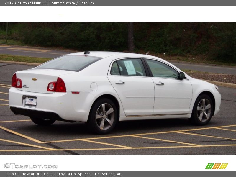 Summit White / Titanium 2012 Chevrolet Malibu LT