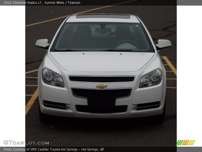 Summit White / Titanium 2012 Chevrolet Malibu LT