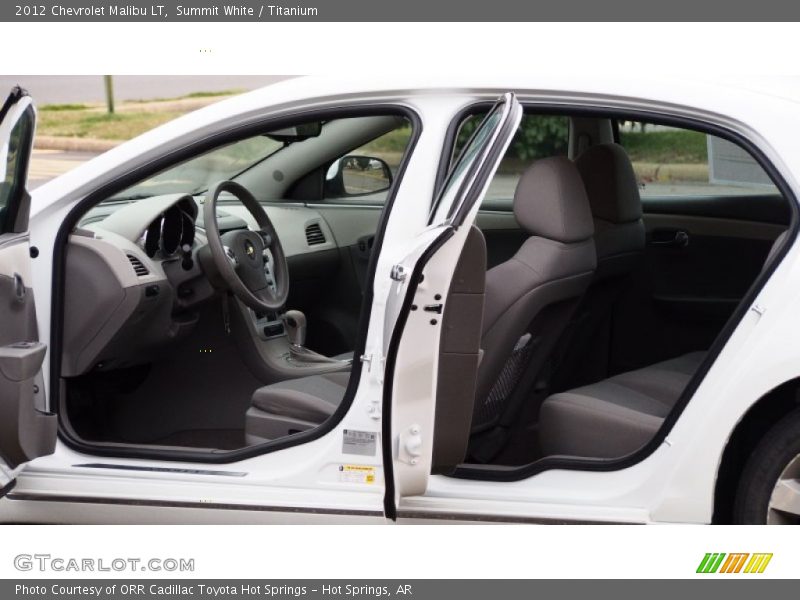 Summit White / Titanium 2012 Chevrolet Malibu LT