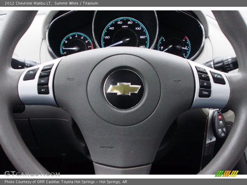 Summit White / Titanium 2012 Chevrolet Malibu LT