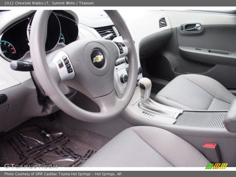 Summit White / Titanium 2012 Chevrolet Malibu LT