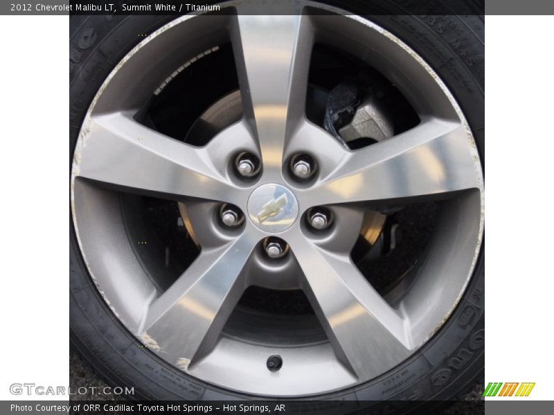 Summit White / Titanium 2012 Chevrolet Malibu LT
