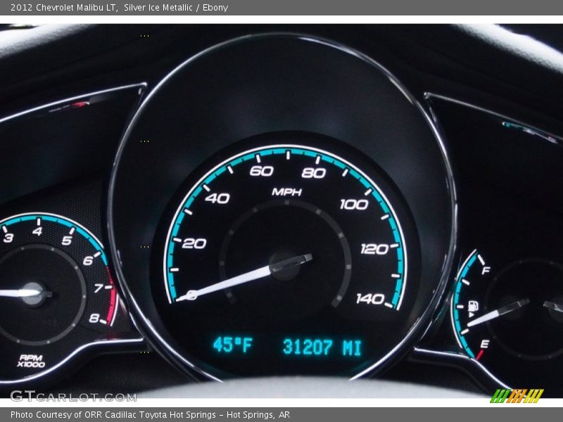 Silver Ice Metallic / Ebony 2012 Chevrolet Malibu LT