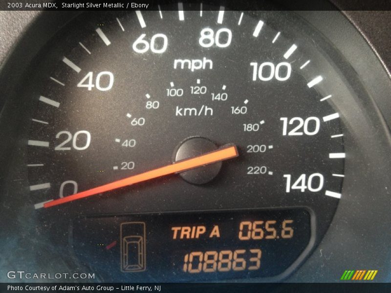 Starlight Silver Metallic / Ebony 2003 Acura MDX